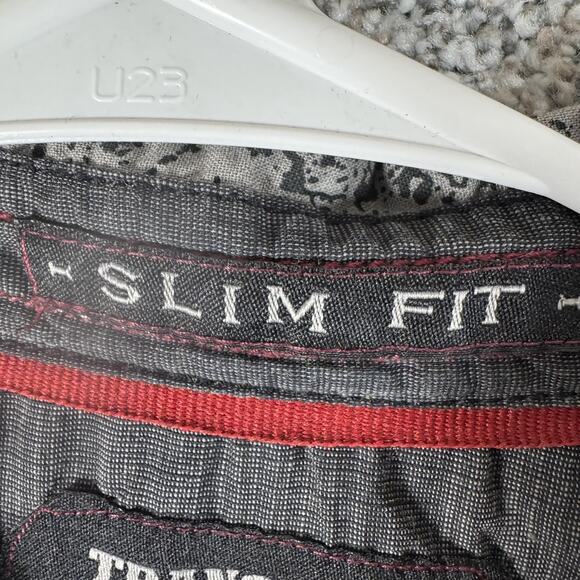 Tranquility Mayhem Shirt XL Western Studded Moto Punk Rockstar Grunge Goth Edgy - Picture 5 of 16